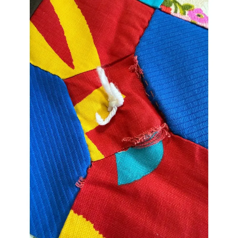 Handmade colorful quilt